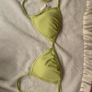 Bright yellow bikini top